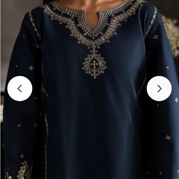 Celestial Navy co ord suit 2 piece - Picture 3 of 5